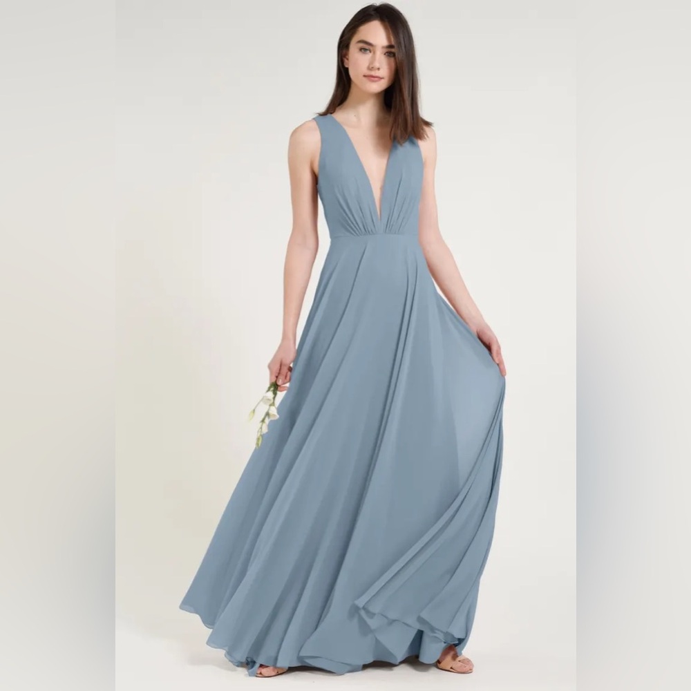 Jenny Yoo Ryan Bridesmaid Dress in Bluebell